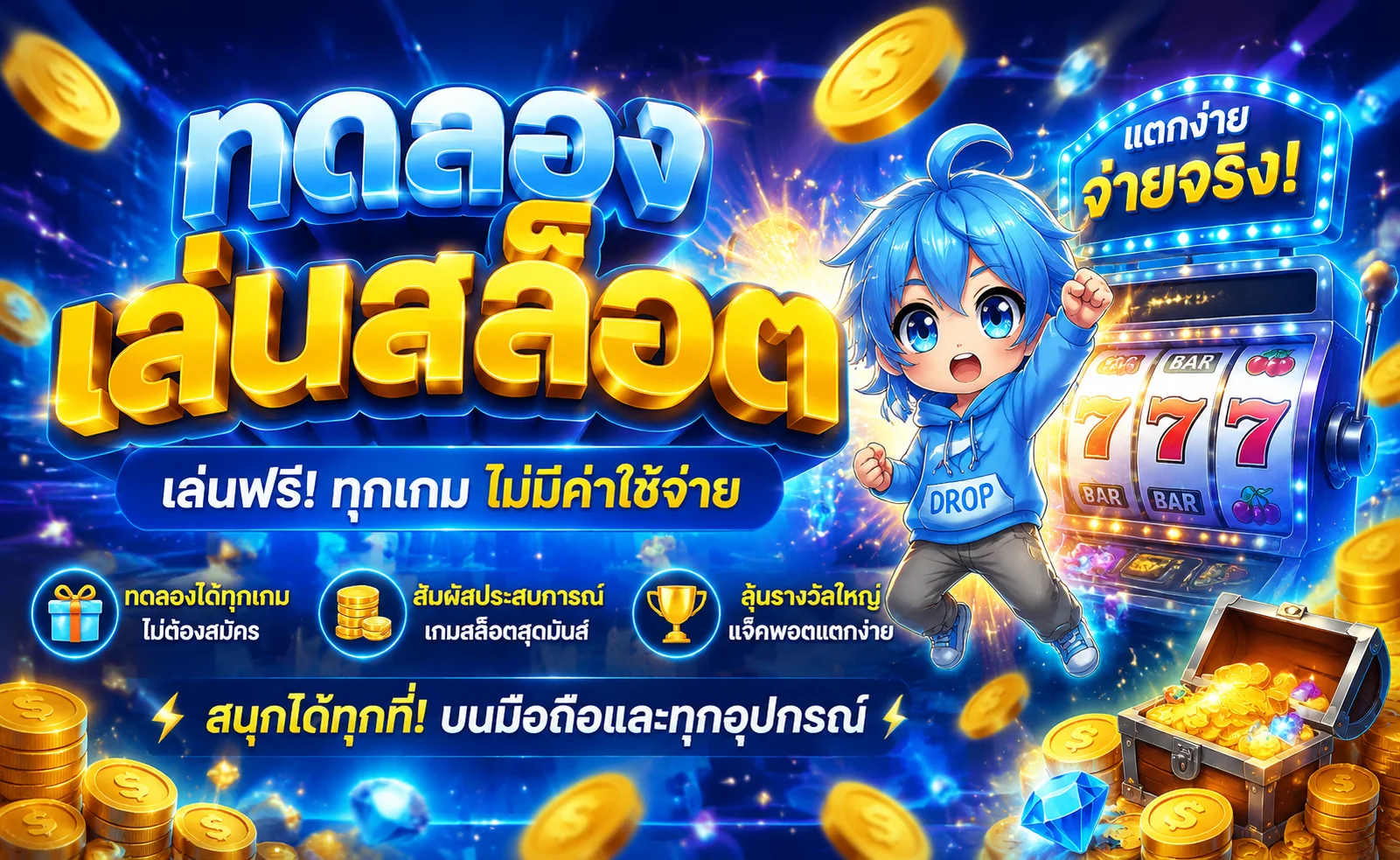 ทดลองเล่นสล็อตฟรี LA189 ครบทุกค่ายไม่ต้องฝาก